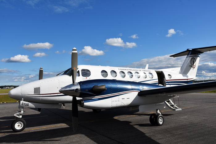 Vista lateral de King Air